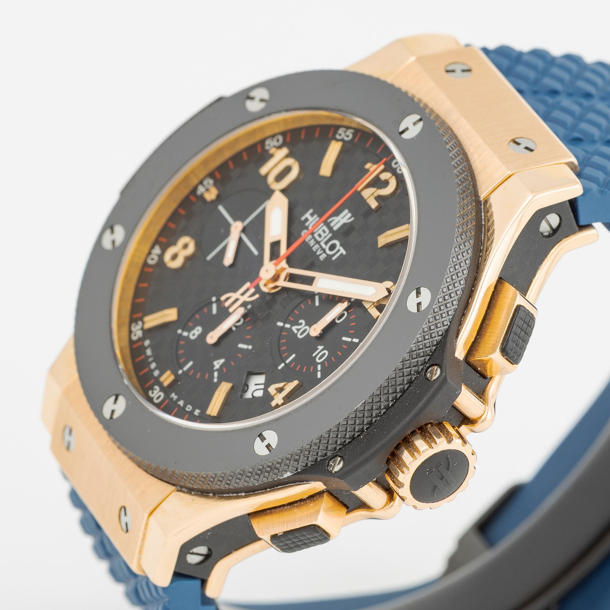 Hublot, Big Bang, chronograph, wristwatch, 44 mm.