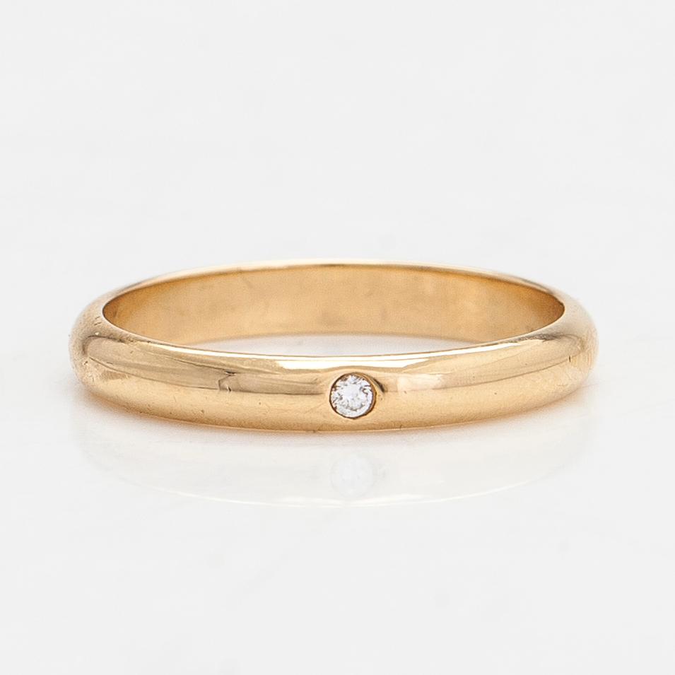 Cartier, ring, "1895", 18K guld med en diamant ca 0.01 ct.