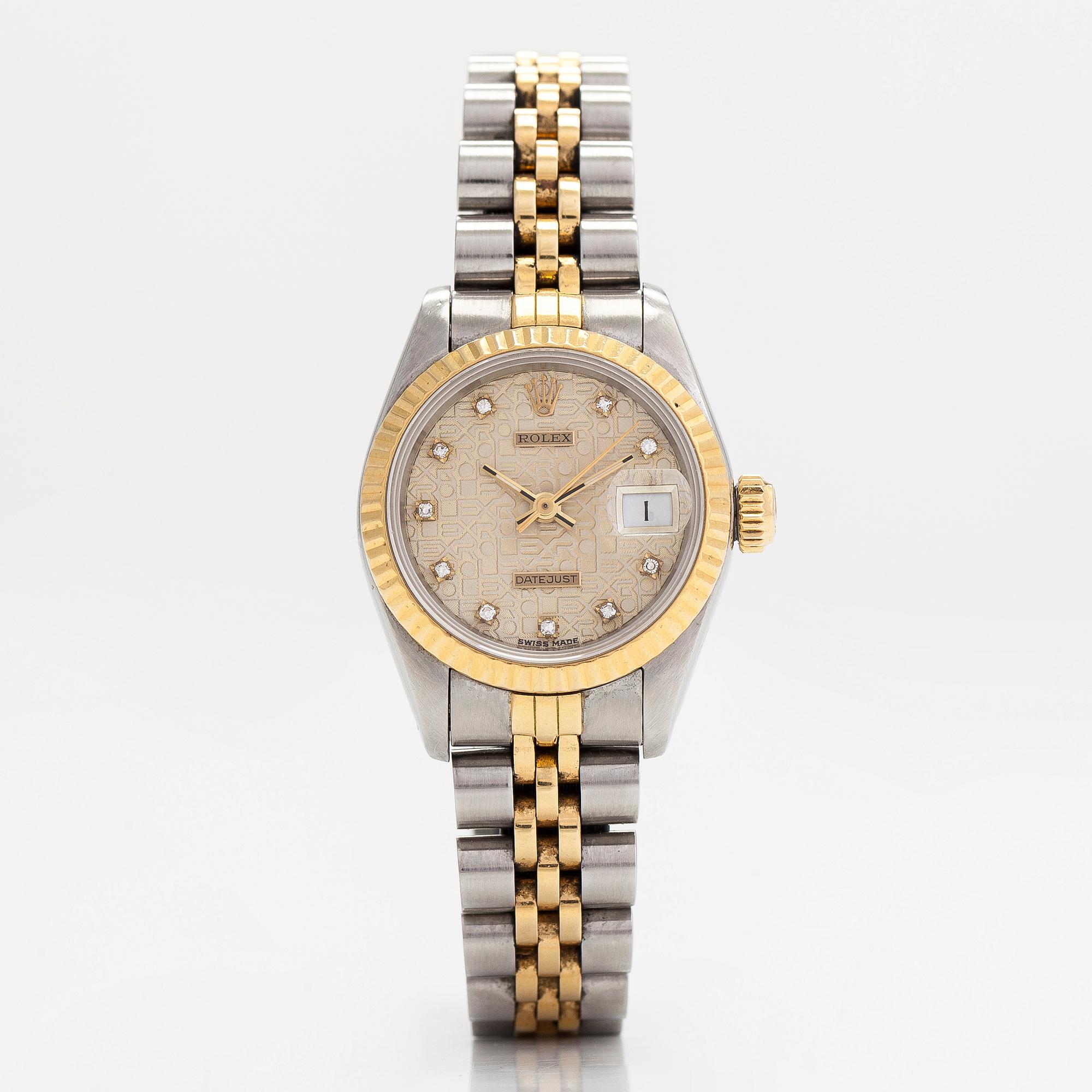 Rolex, Datejust, "Jubilee Diamond Dial", armbandsur, 26 mm.