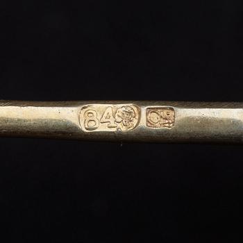 TESKADAR, 6 st, icke identifierad mästare, S:t Ptersburg, 1800-talets slut.