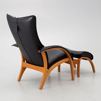 Armchair with footstool, “Delta”, Brunstad AS, Norway.