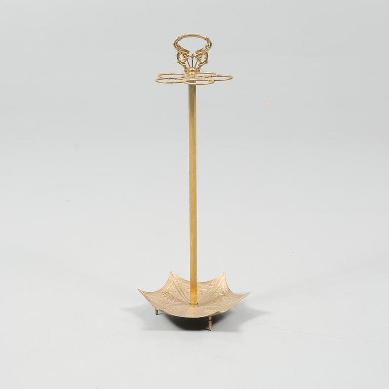 PARAPLYSTÄLL, mässing, 1900-tal.