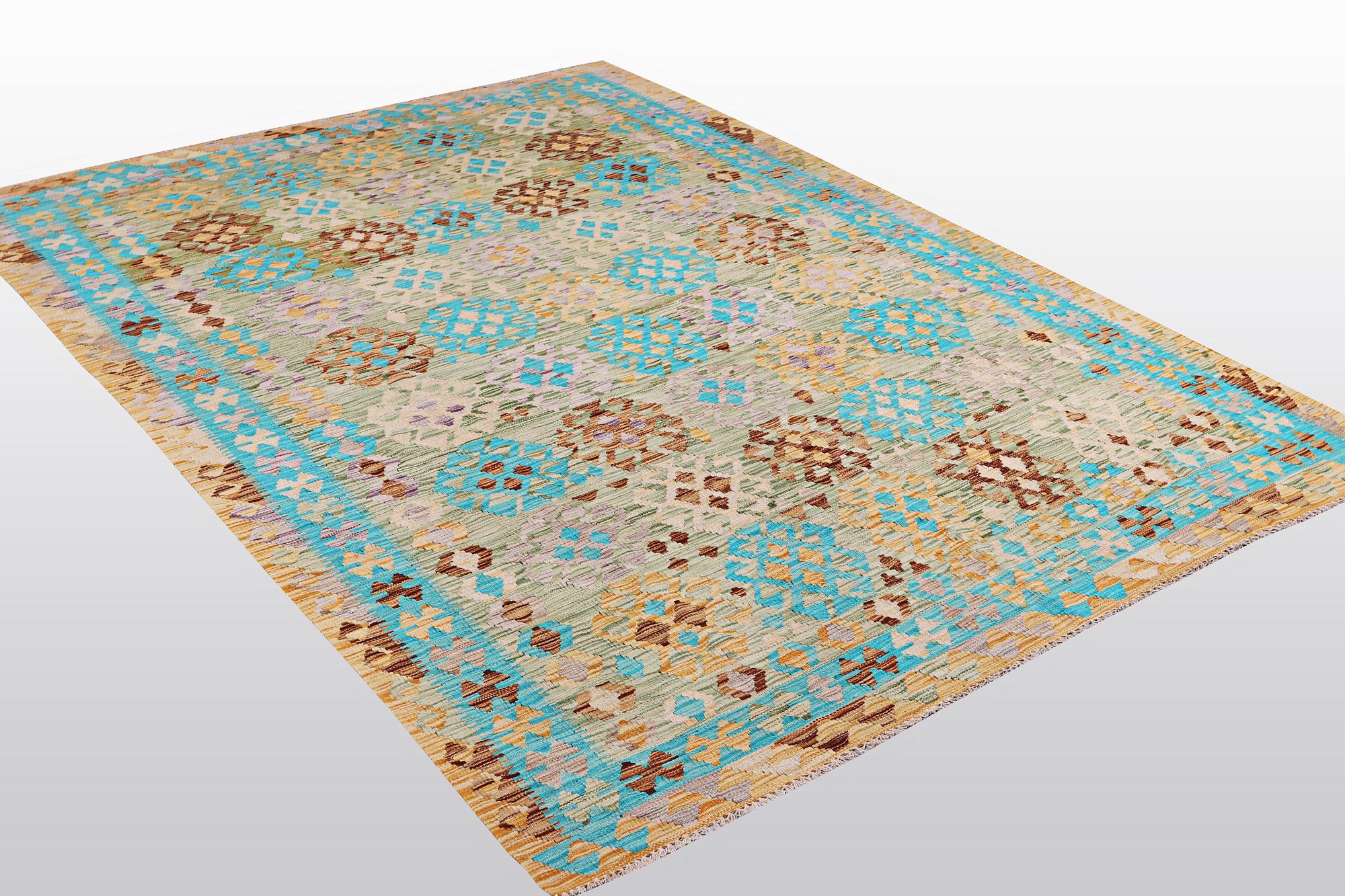 A carpet, kilim, ca 284 x 207 cm.