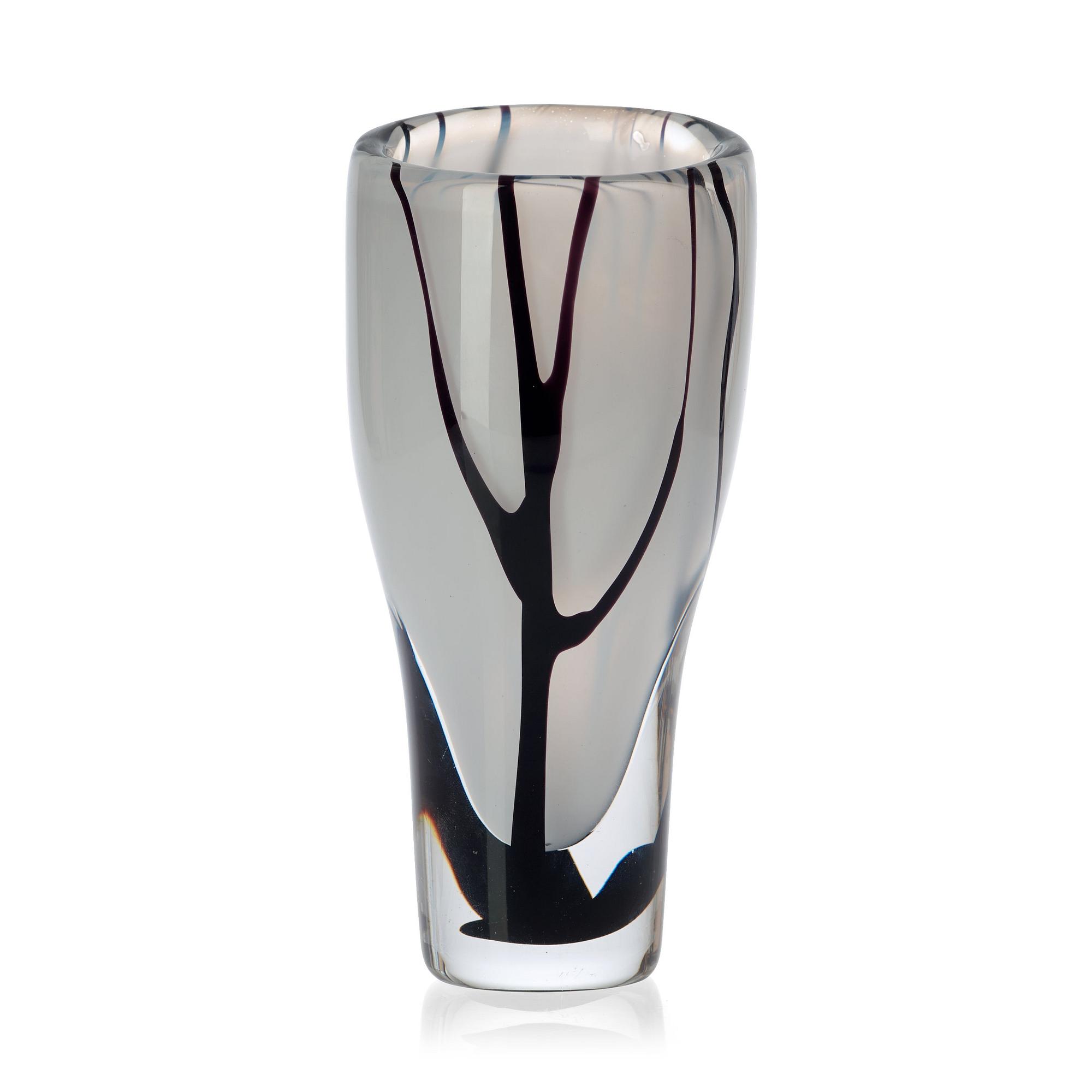 A Vicke Lindstrand glass vase, Kosta 1950's.