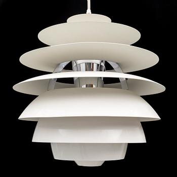 A 'PH Snowball' ceiling lamp by Poul Henningsen, Louis Poulsen, Denmark.