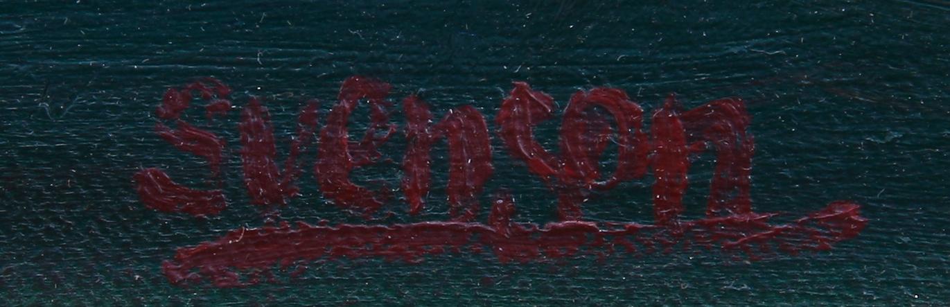 GUNNAR SVENSSON, olja på duk, sign.