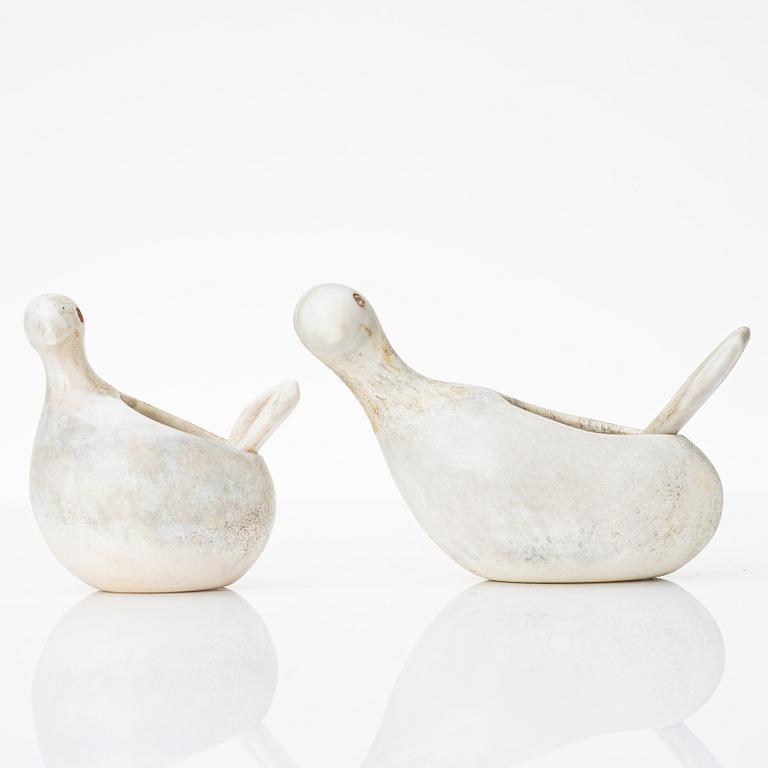 Lars Pirak, A pair of salt cellars, signed.