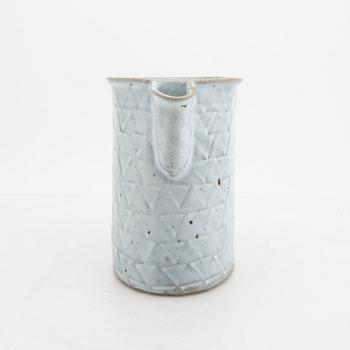 Signe Persson-Melin, a glazed ceramic pitcher, signed by hand.