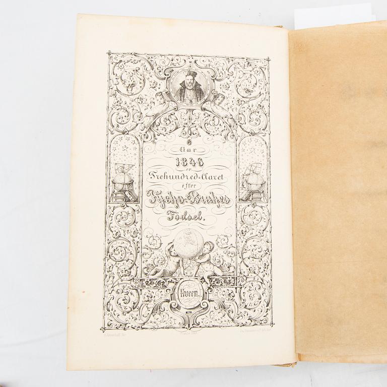 Tyge (Tycho) Brahe."Den Ny Stjerna" 1929 (1572) samt 7 böcker om Tycho Brahe 1800-/1900-tal.