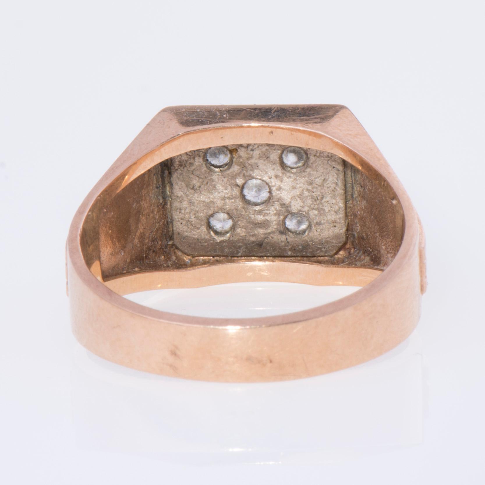 RING, 14K guld, briljantslipade diamanter. Finska stämplar, 1990. Vikt ca 9,1 g.