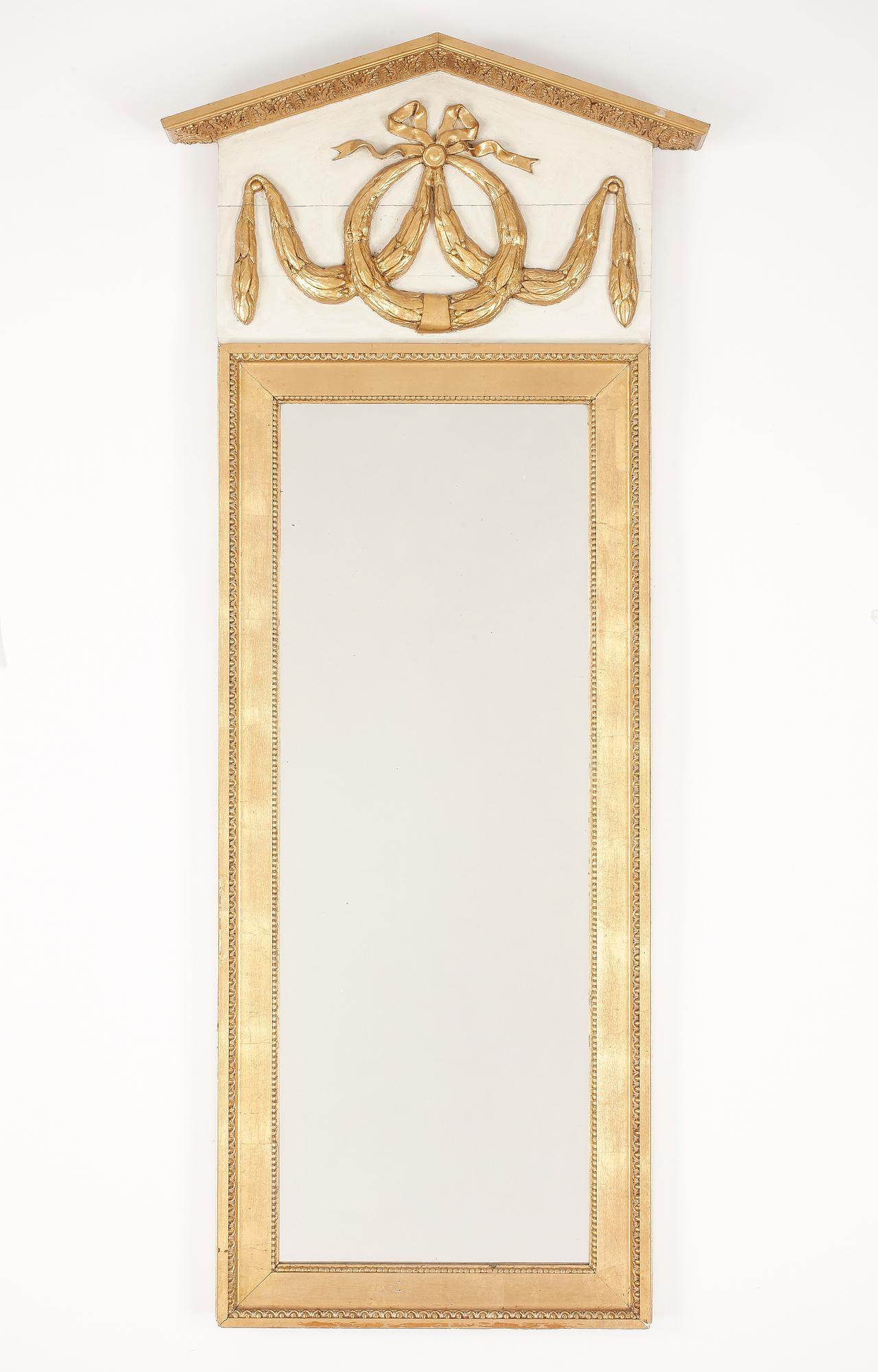 SPEGEL samt KONSOLBORD, eklektisk stil, omkring 1900.