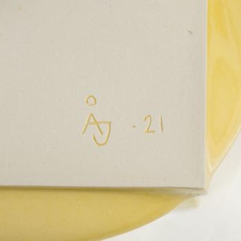 Åsa Johansson, skulpturer, 2 st "Sunny Day, Sunny Cubes", 2021.