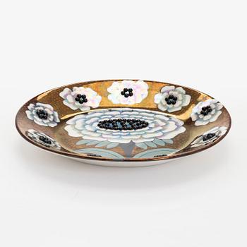 Birger Kaipiainen, a ceramic 'Fiori dish', marked Birger Kaipiainen, Arabia art made in Finland 1983, 1908/2000.