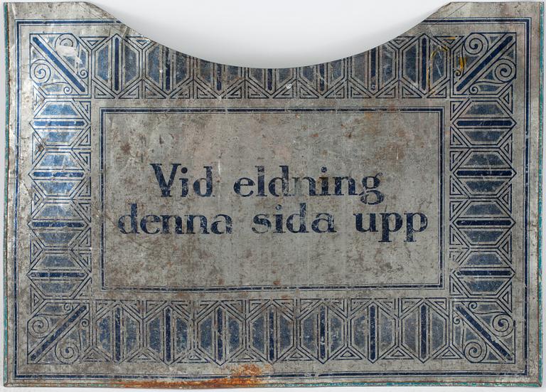 ELDPLÅT, omkring 1900.
