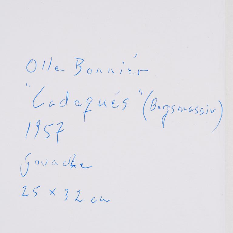 Olle Bonniér, "Cadaqués (Bergsmassiv)".