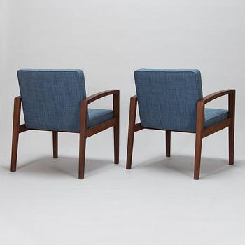 Carl Gustaf Hiort af Ornäs, a pair 1968 open armchairs, Hiort Tuote Puunveisto Oy - Träsnideri Ab, Finland.