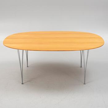 Bruno Mathsson & Piet Hein, a "Superellips" dining table, Fritz Hansen, Denmark.