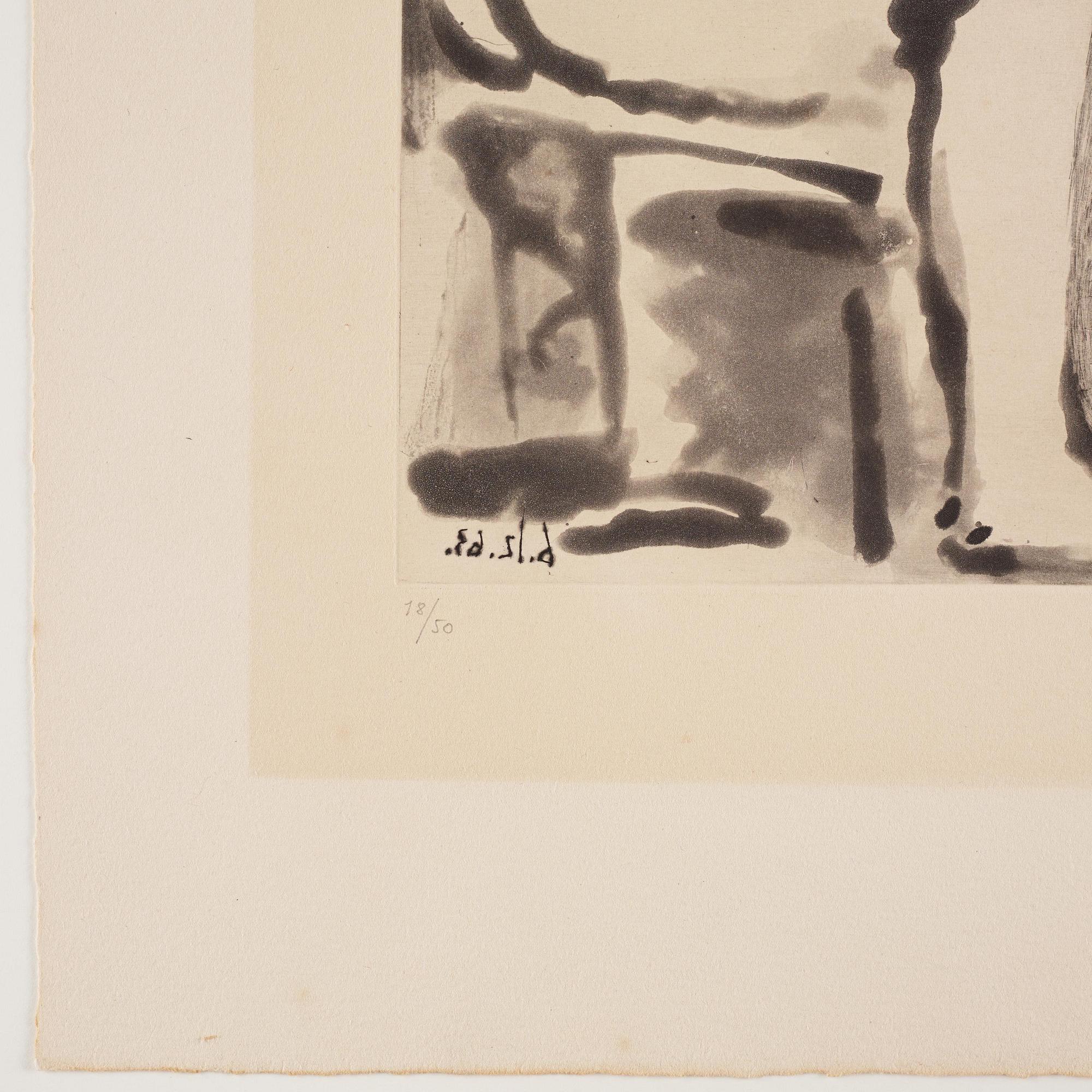 Pablo Picasso, "Le Peintre Et Son Modèle".