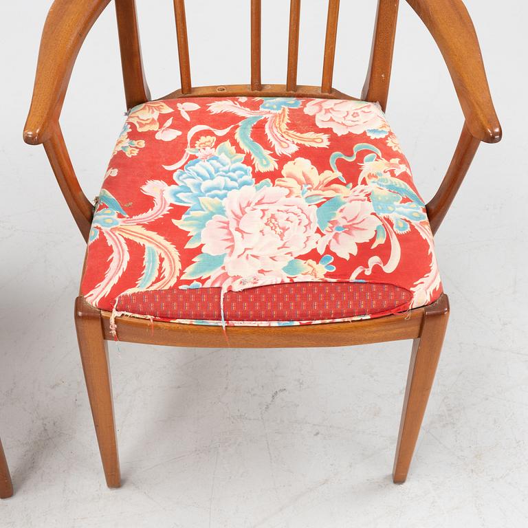 A pair of 'Herrgården' armchairs by Carl Malmsten, second half of the 20th Century.
