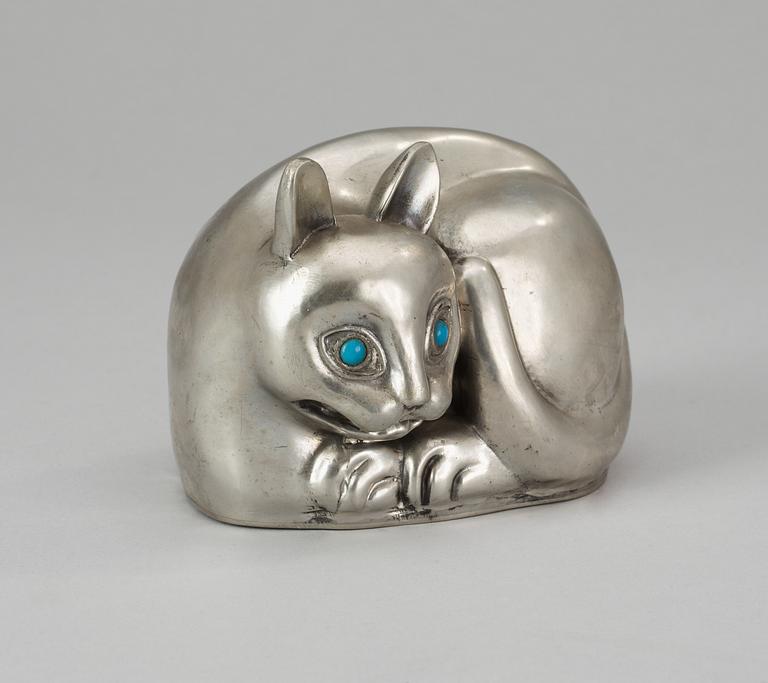 Estrid Ericson, An Estrid Ericson pewter cat, Svenskt Tenn, Stockholm 1968.