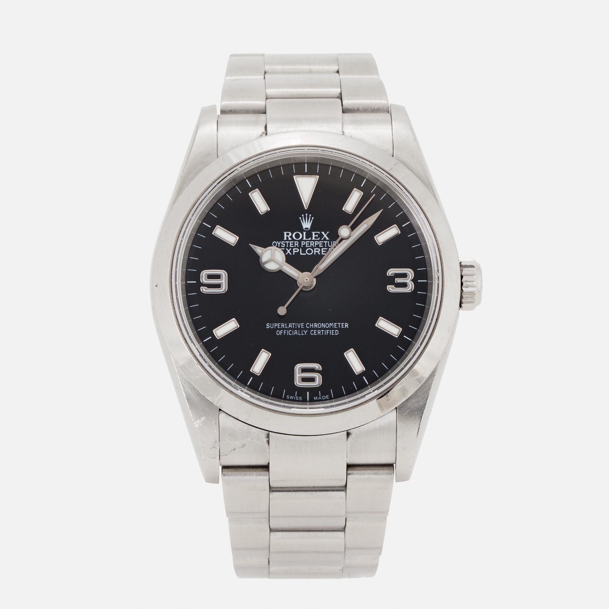 ROLEX, Oyster Perpetual, Explorer (Swiss Made), Chronometer, wristwatch, 36 mm.