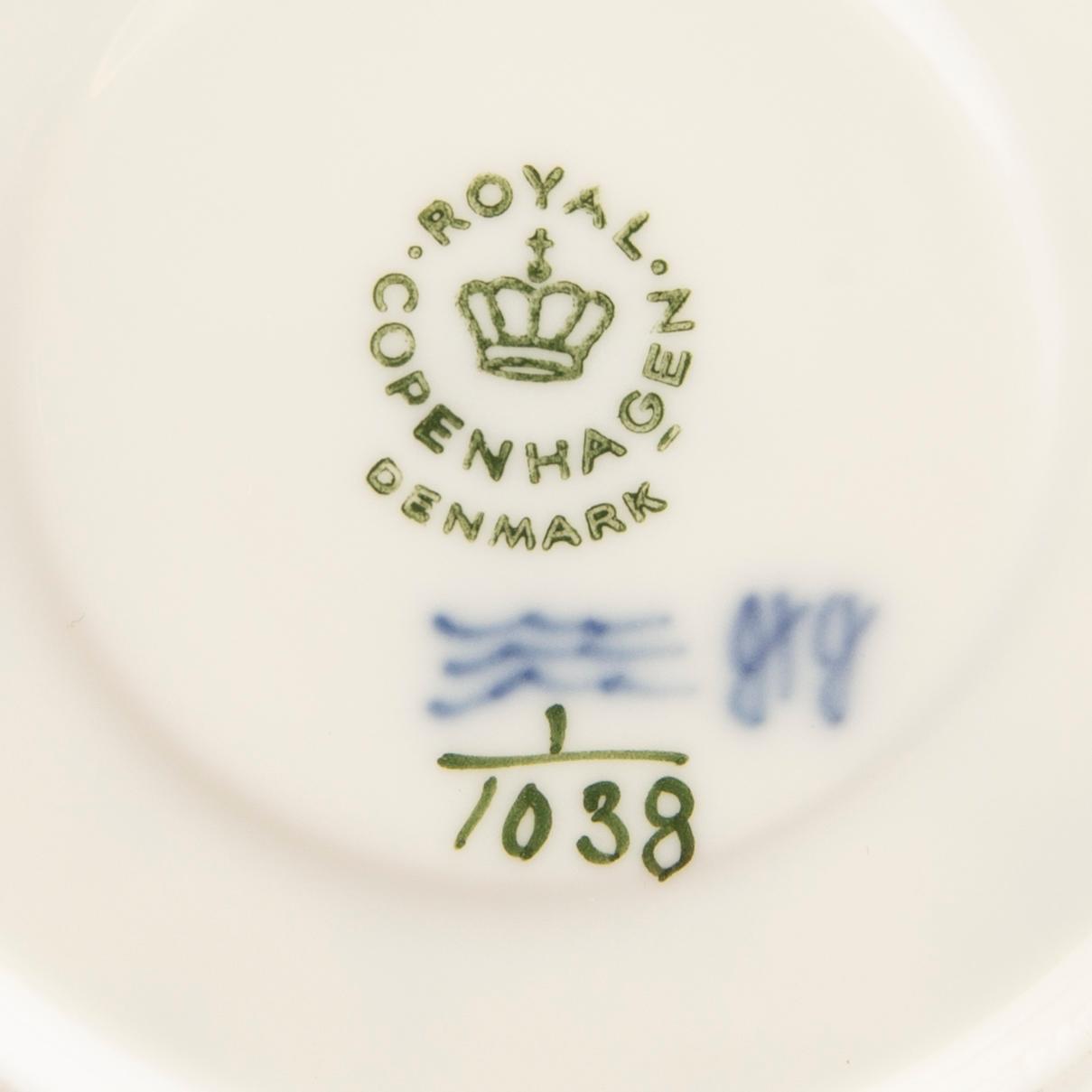 Servis 15 dlr "Muselmalet" Royal Copenhagen, Danmark 1957-1978.