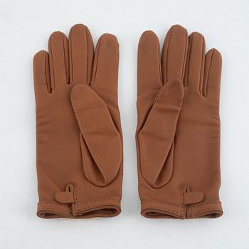 Hermès, gloves, "Collier de chien", size 7 1/2.