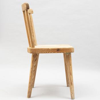 Axel Einar Hjorth, an 'Utö' pinewood chair, Nordiska Kompaniet, 1930's.