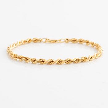 Bracelet, 18K gold, cord link.