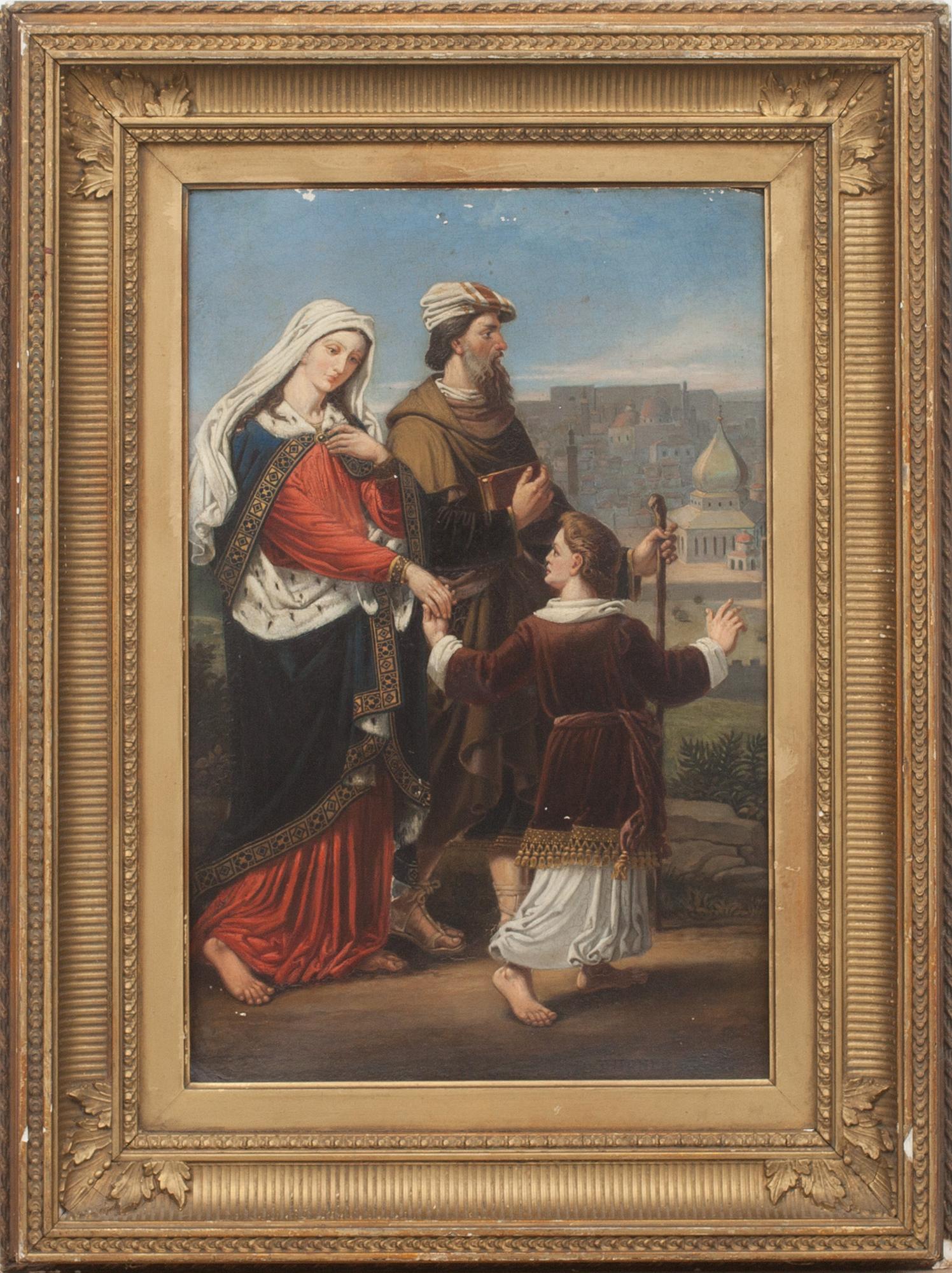 OKÄND KONSTNÄR, olja på pannå, signerad R. Turner. 1800-tal.