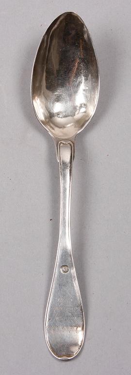 MATSKED, silver, stämplad Sjöberg, Stockholm tidigt 1800-tal.
