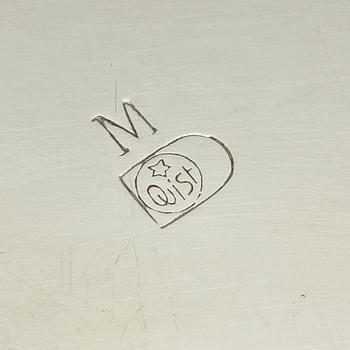 CHAMPAGNEKYLARE, vitmetall, art deco, 1900-talets första hälft.