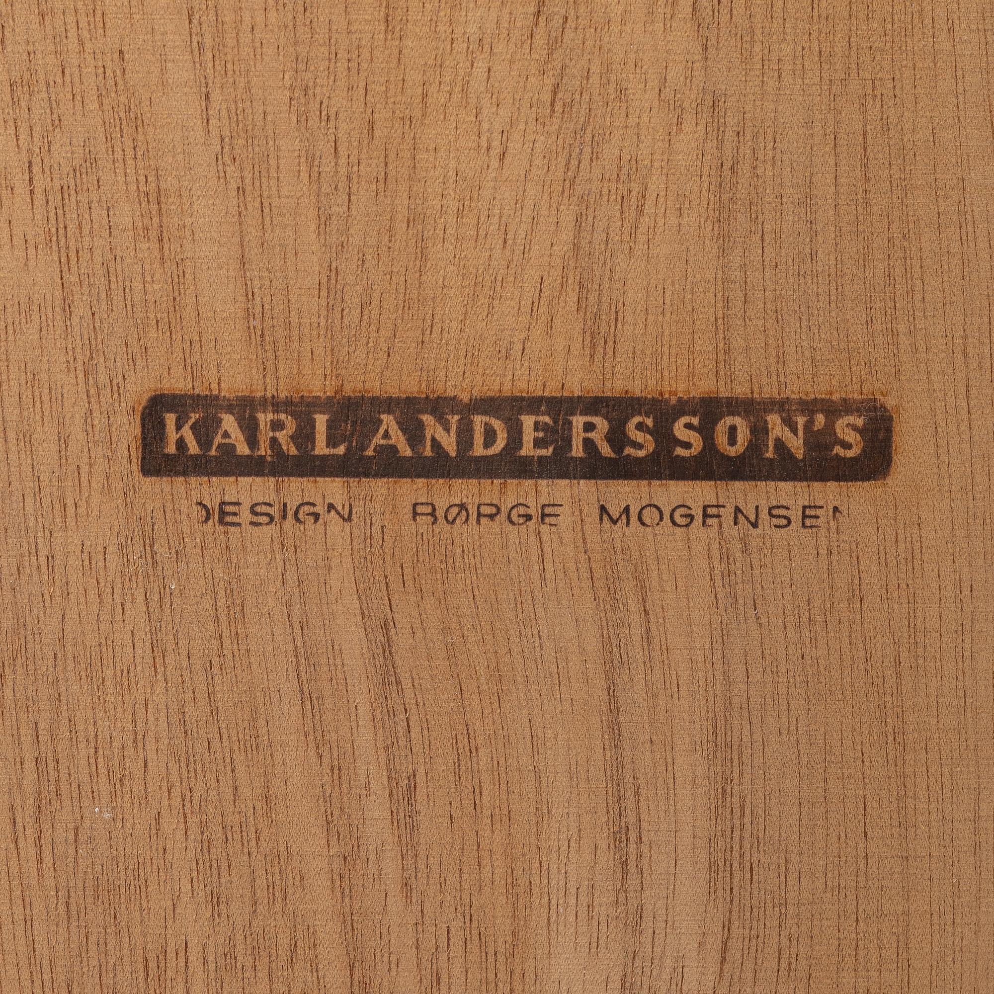 Børge Mogensen, bokhyllor, 2 st samt en byrå, "Öresund", Karl Andersson & Söner, 1900-tales andra hälft.