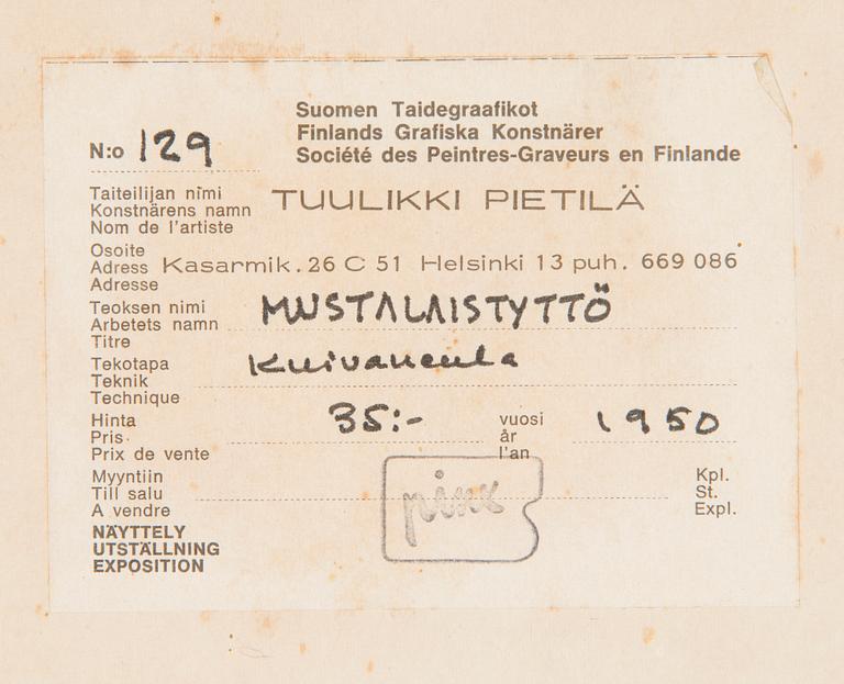 Tuulikki Pietilä, Tyttö.