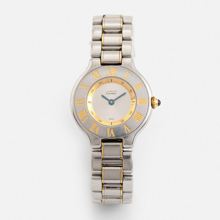 must de CARTIER, Must 21, wristwatch, 28 mm.