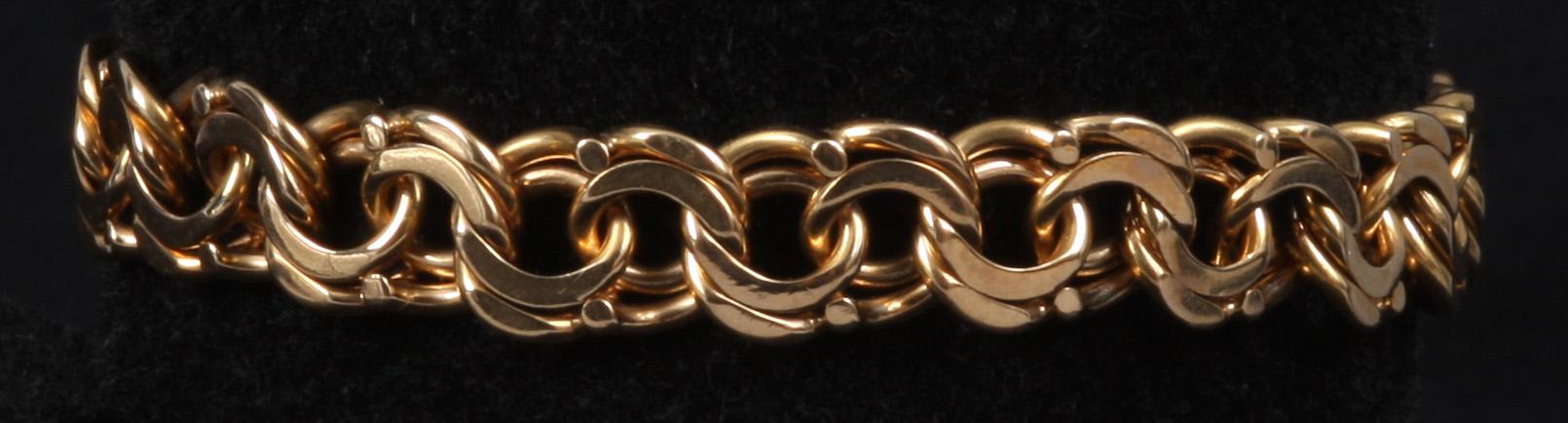 ARMBAND, 18K guld. 36 gram.