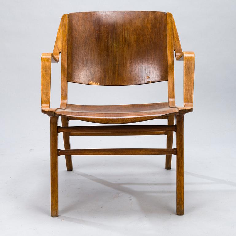 PETER HVIDT & ORLA MØLGAARD NIELSEN, KARMSTOL, "Ax- Chair", Fritz Hansen, Danmark, 1950-/60-tal.
