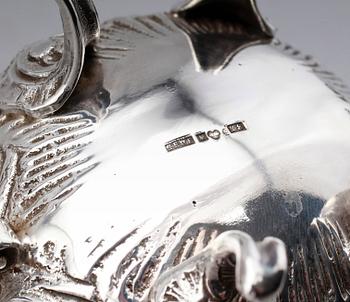 KAFFESERVIS, 3 delar, silver, GEWE, 1949/51. Vikt ca 1516 gram.