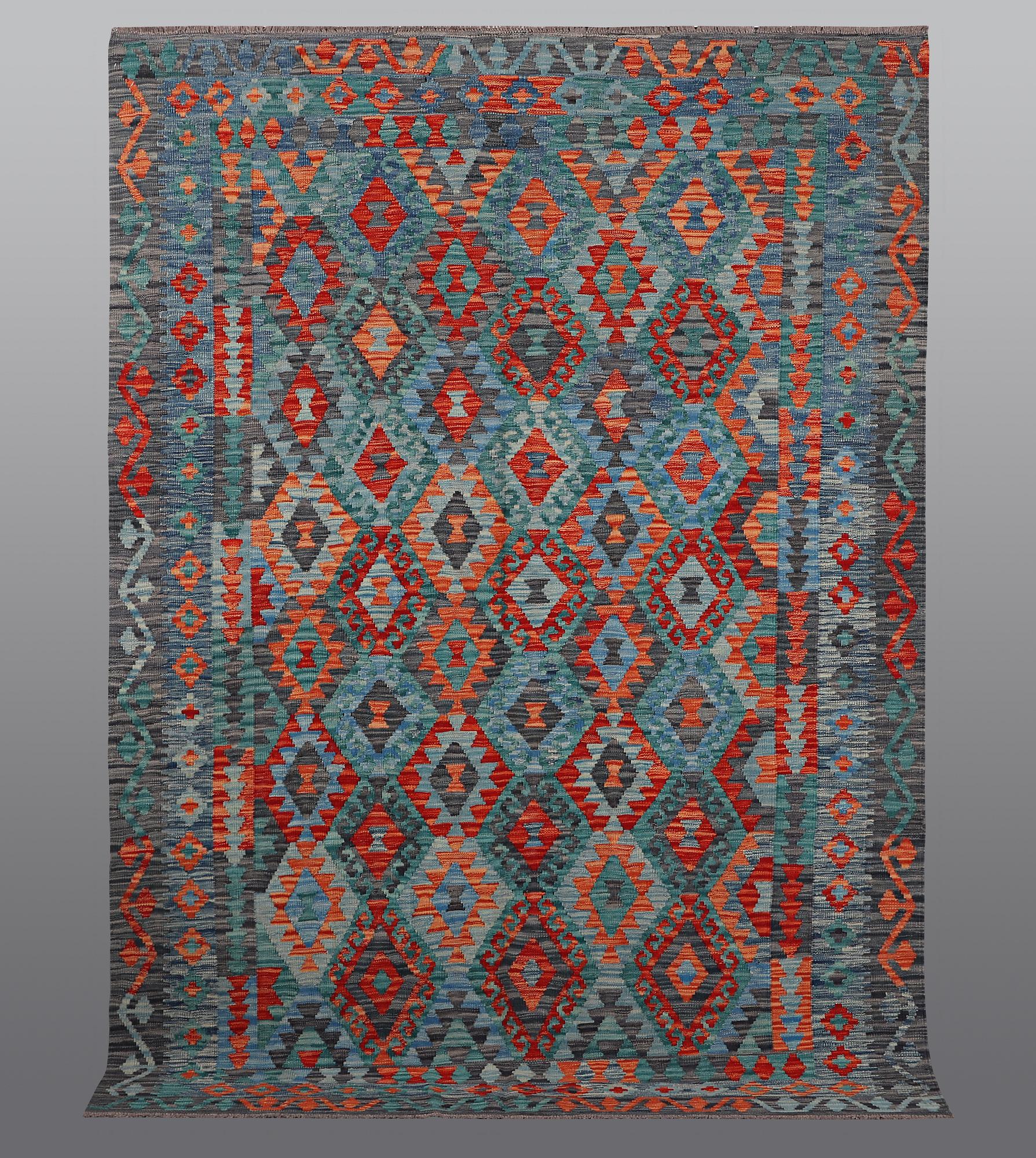 A rug, kilim, ca 252 x 179 cm.