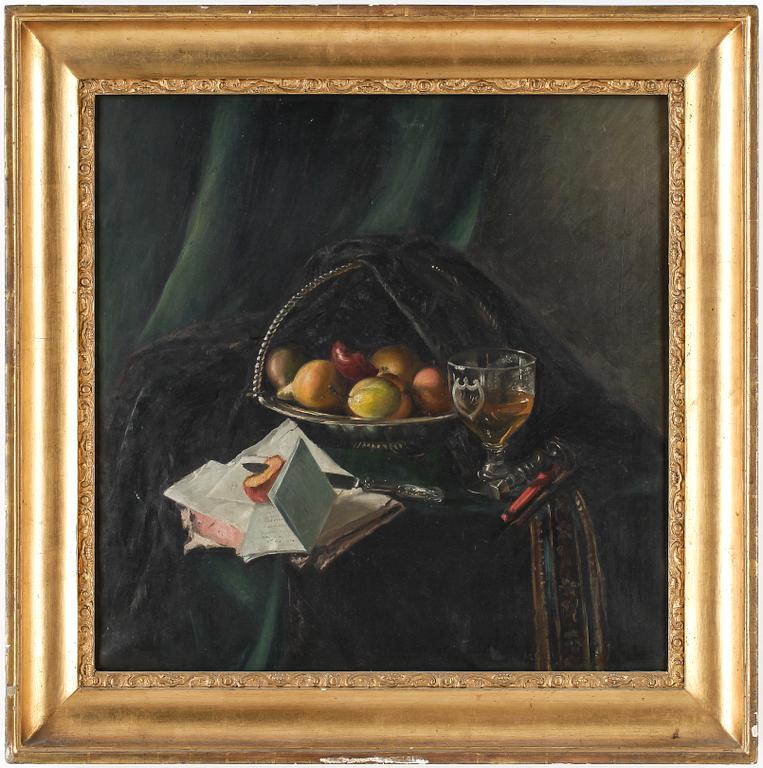 OKÄND KONSTNÄR, olja på duk, ej signerad, 1800-tal.