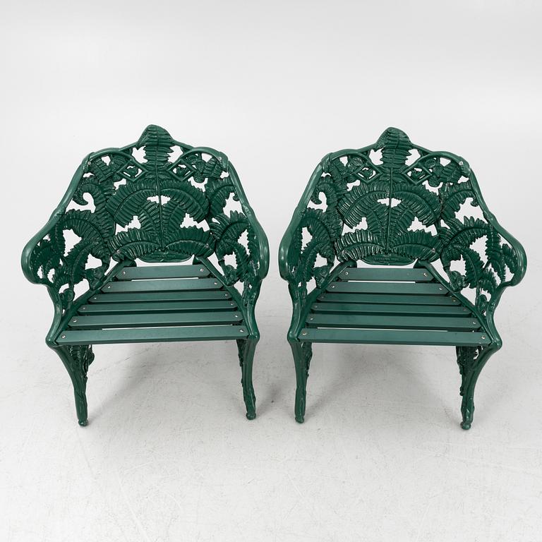 A garden set with table, sofas and chairs, Byarums Bruk, Sweden.