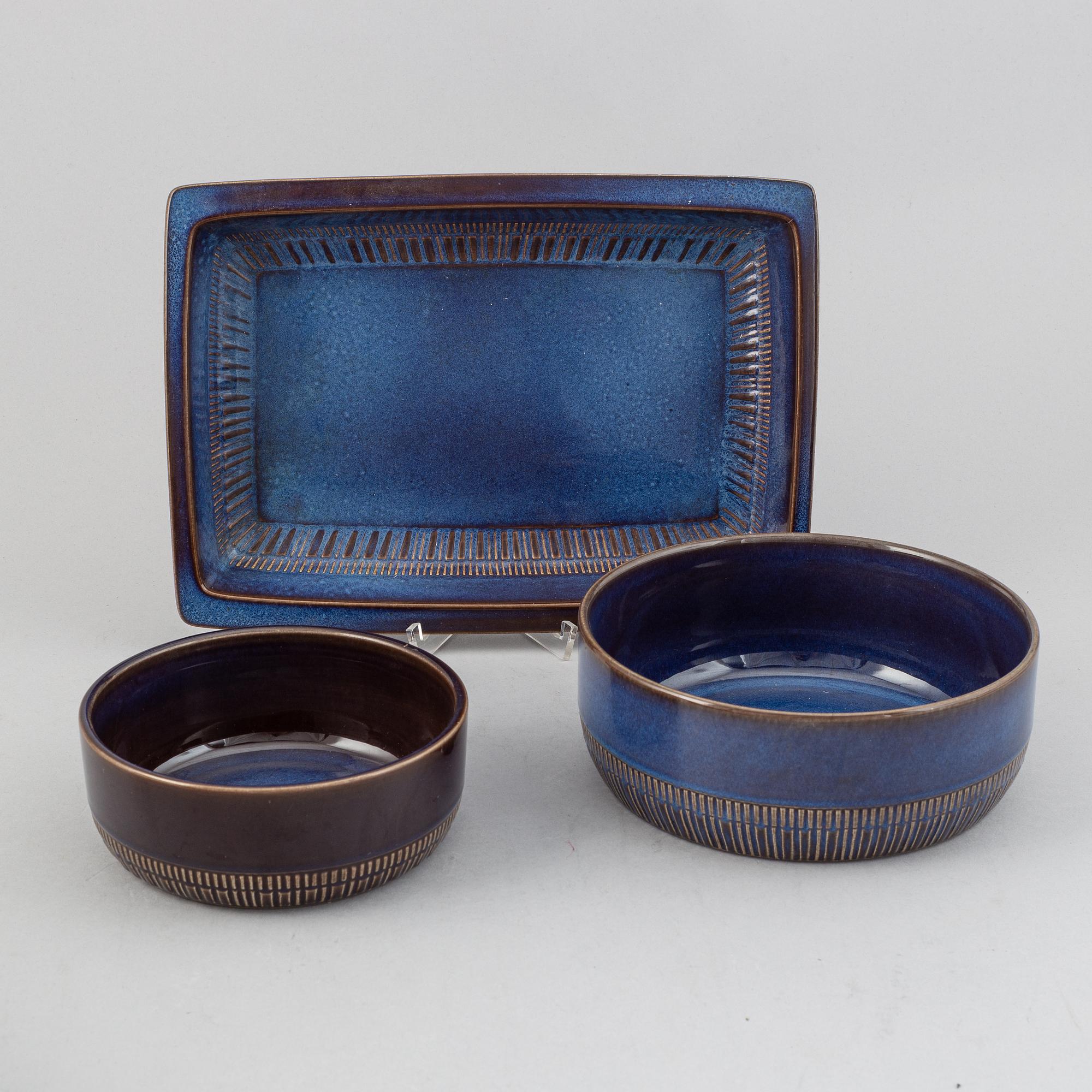 Berit Ternell, servisdelar, 67 st, porslin, "Kosmos", Gefle, 1960/1970-tal.