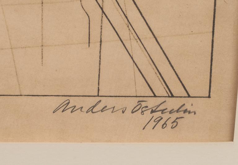 ANDERS ÖSTERLIN, litografi, signerad och daterad 1965.