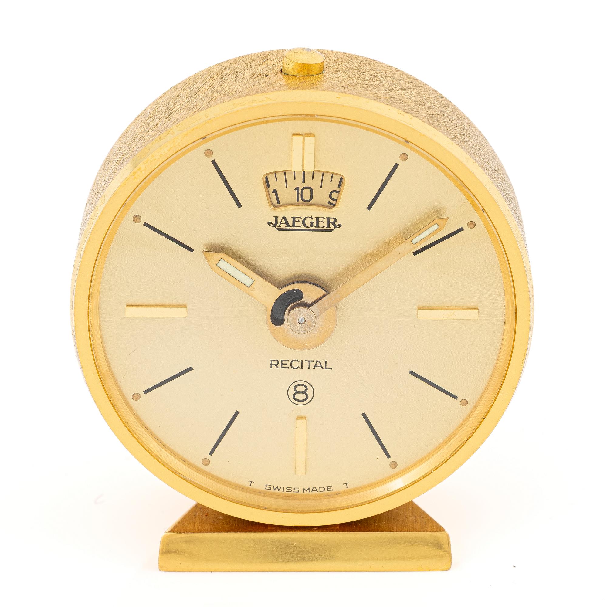 Jaeger-LeCoultre, Recital, travel alarm clock, 75 mm.