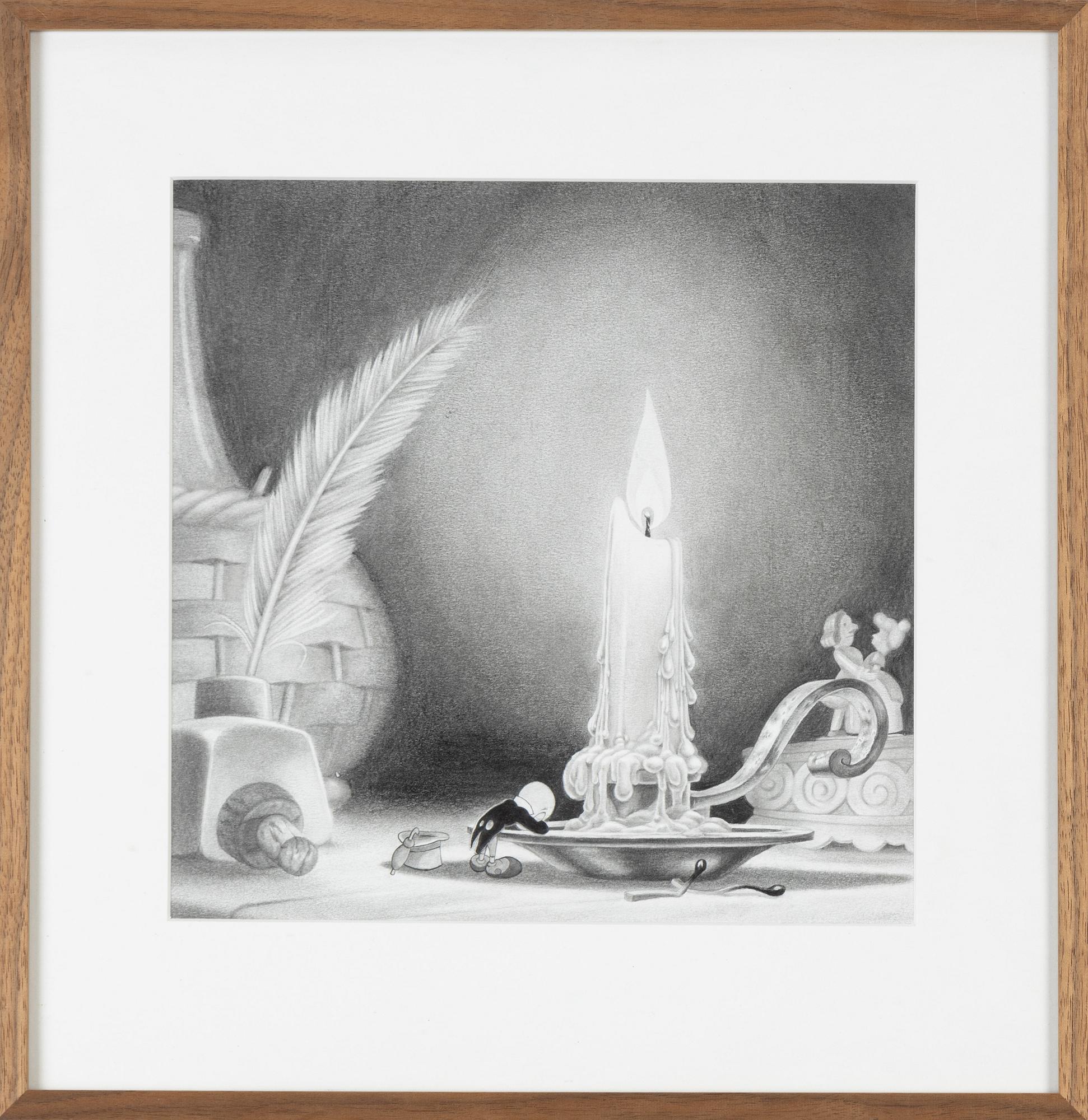 Tommy Sveningsson, drawing pencil signed verso.