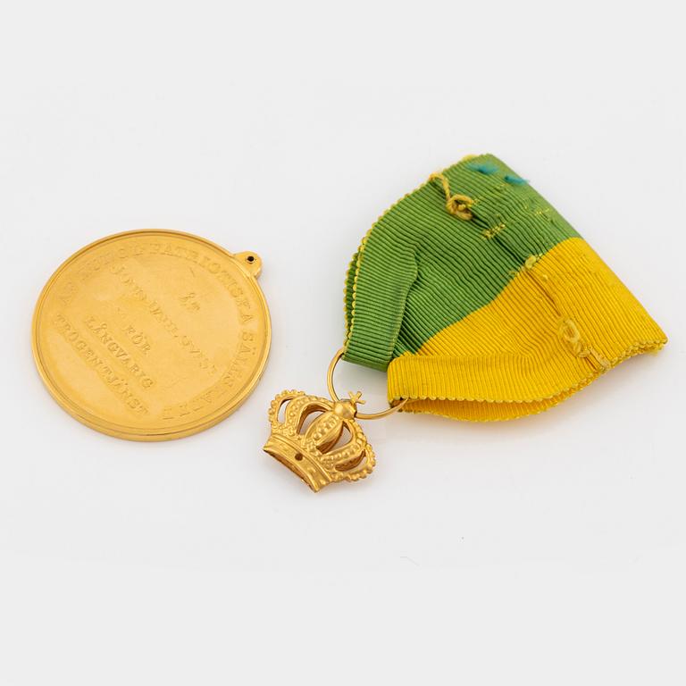 A Swedish gold medal, Kungliga Patriotiska Sällskapet 1951.