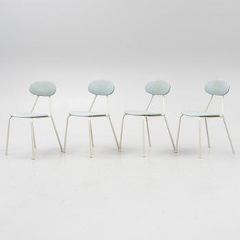 A table and four chairs, mid-20th Century.
