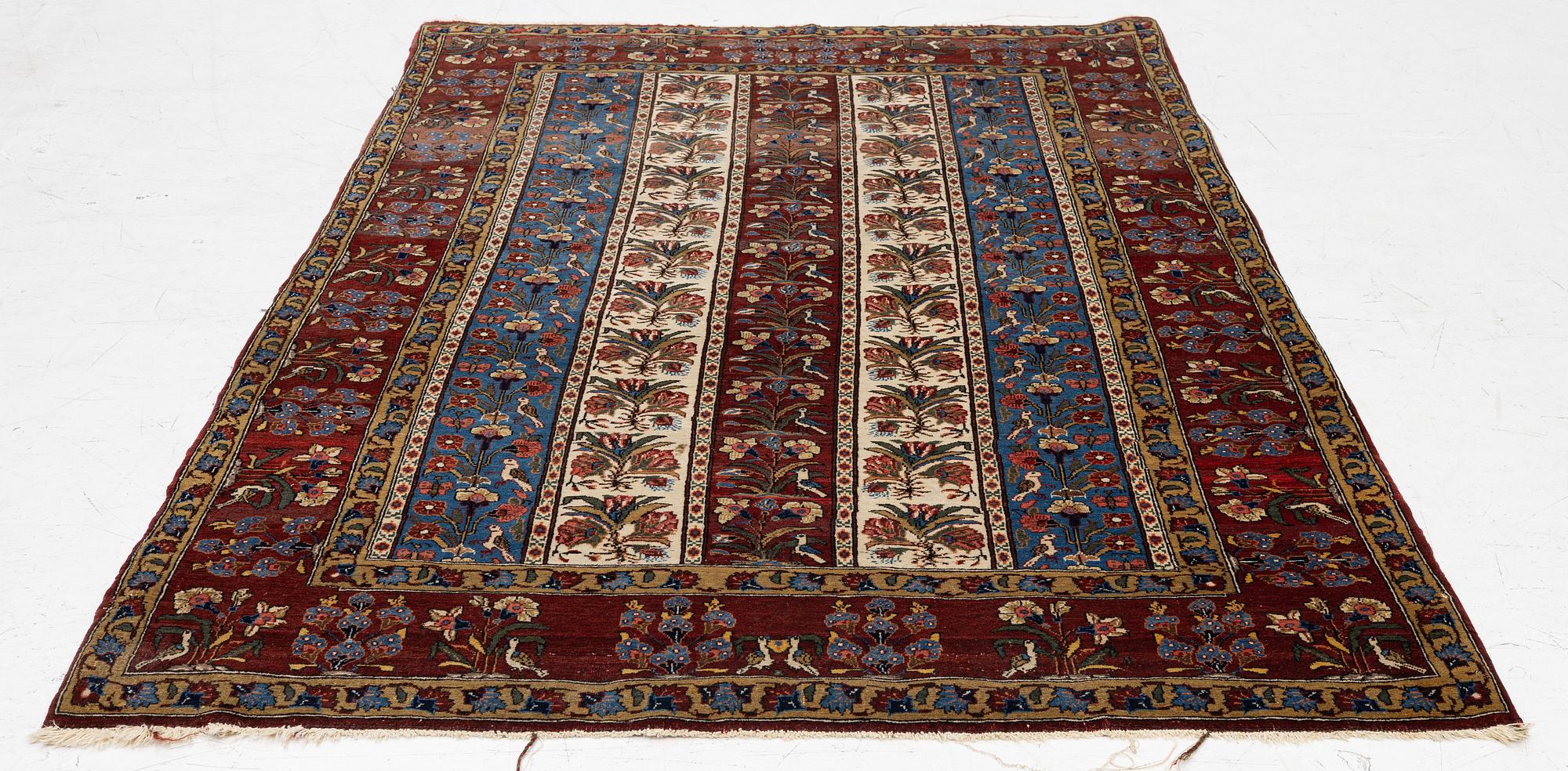 Rug, Ghom, approx. 205 x 135 cm.
