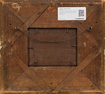 OKÄND KONSTNÄR, olja på pannå, signerad A.Richard, 1800-tal.