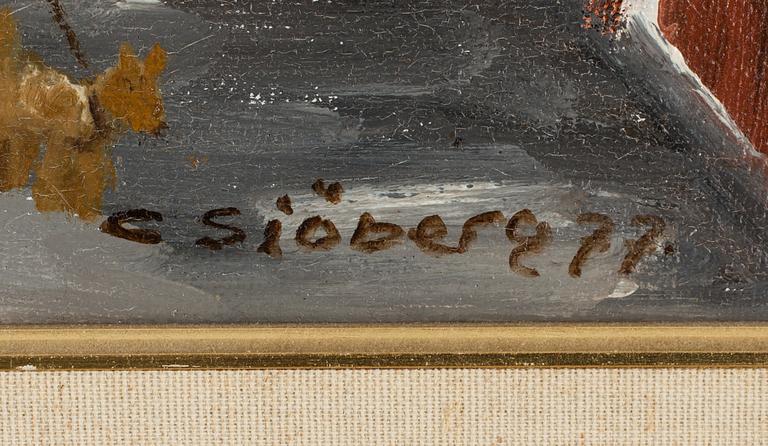 CURT SJÖBERG, olja på duk, signerad och daterad -77.